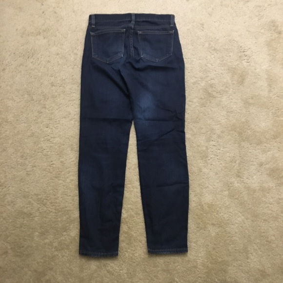 J. Crew Toothpick Distressed Jeans Skinny Ankle Dark Wash Stretch Slim Denim 25 - Picture 7 of 9